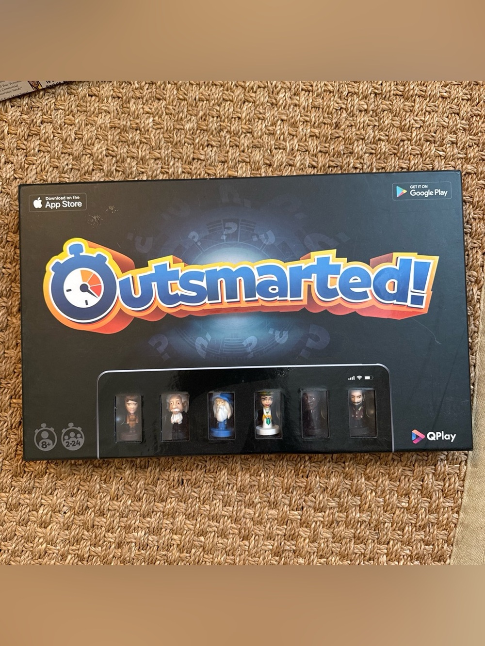 Apple Outsmarted! Board Game Box with Blue, Orange, White Accents